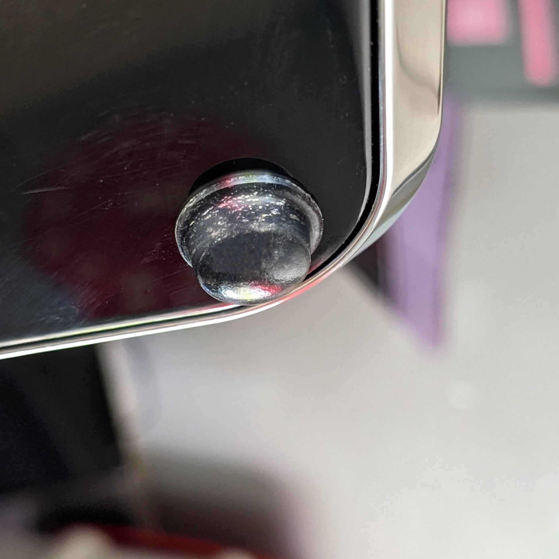 Clear bumper used on the corner of an electronic unit