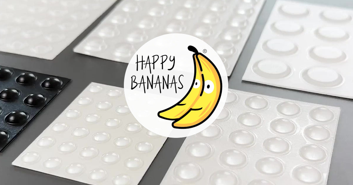 Banana Riser Pads Self-Adhesive Pads | Premium Rubber Bumper Feet – Happy Bananas