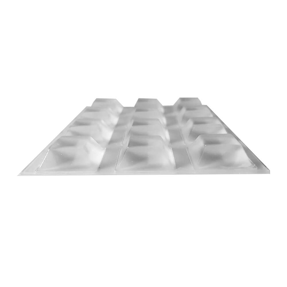 Sheet of 12 square bumper feet