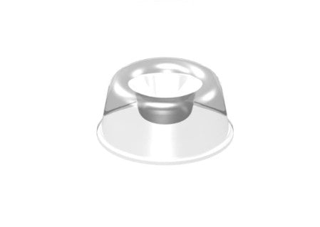 A single recessed type bumper foot.
